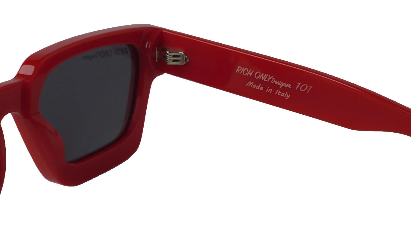 RED.Luxury sunglasses Rich Only Designer Sunglasses 101 unisex