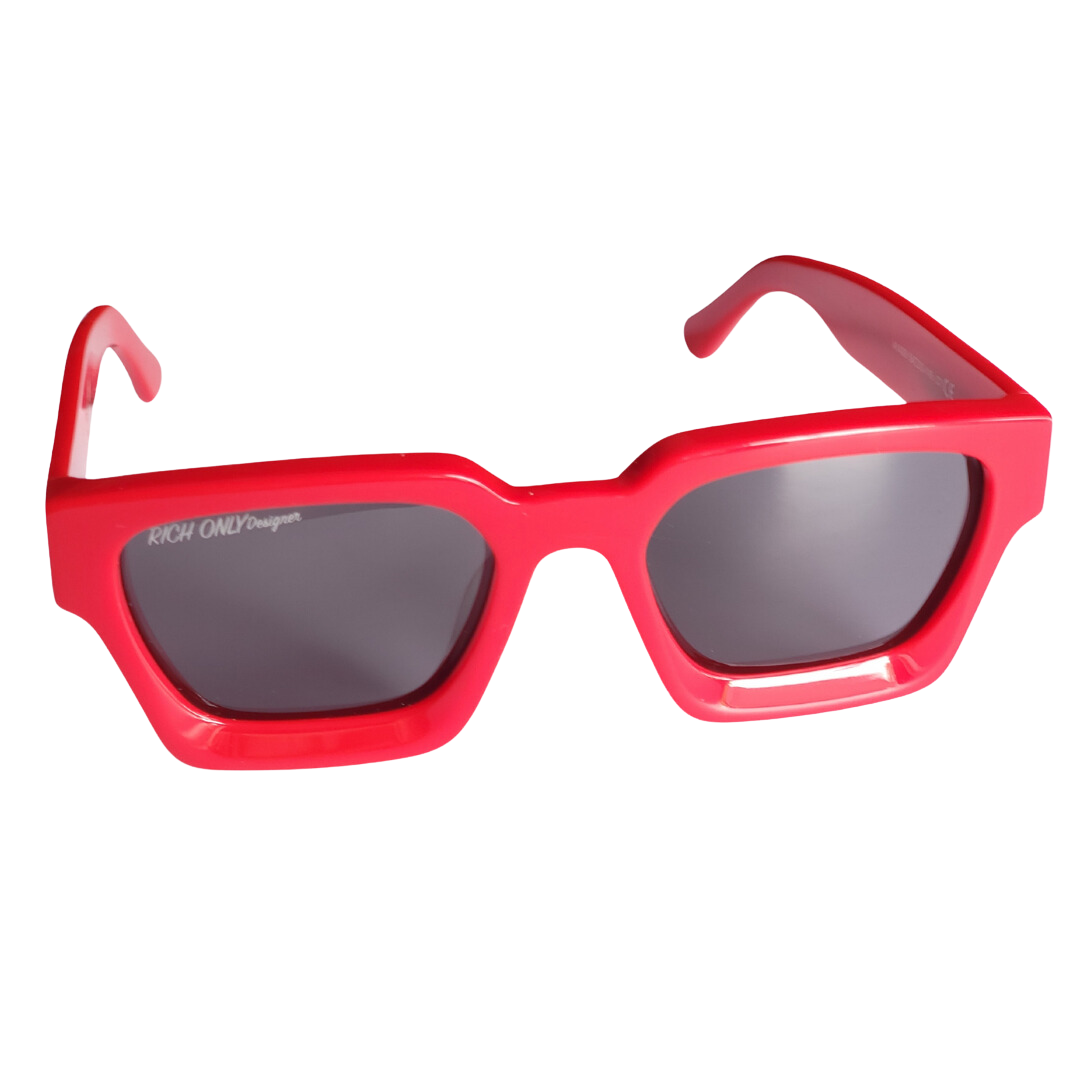 RED.Luxury sunglasses Rich Only Designer Sunglasses 101 unisex